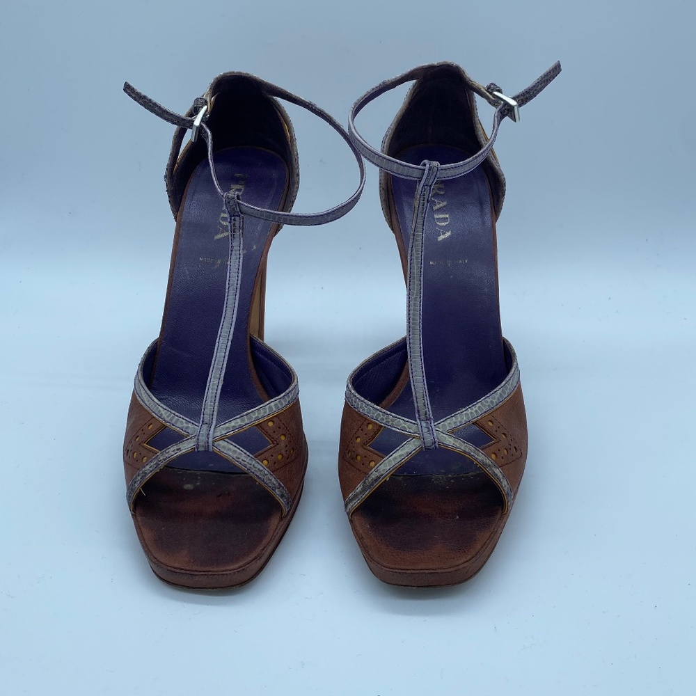 AUTHENTIC PRADA OPEN TOE PUMPS